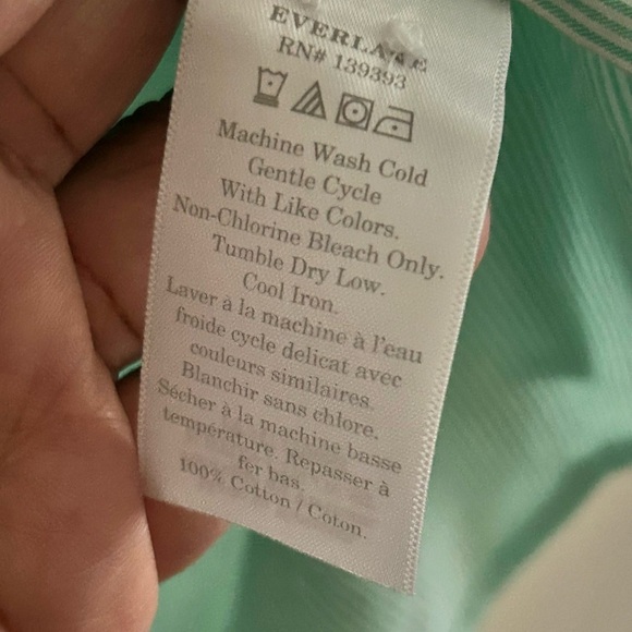 Everlane The Silky Cotton Relaxed Shirt Size 6 NWT - Picture 3 of 9